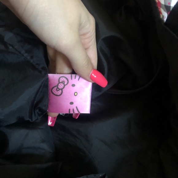 Hello Kitty plaid tote handbag with bow - Picture 4 of 4